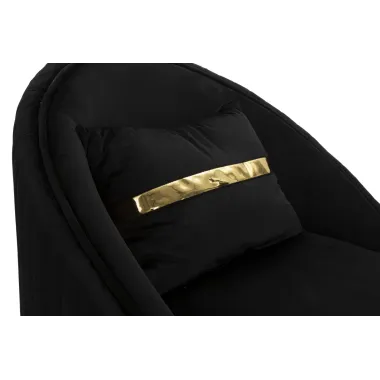 Fotel SPACE PLUS Czarny Ø 75x80 cm